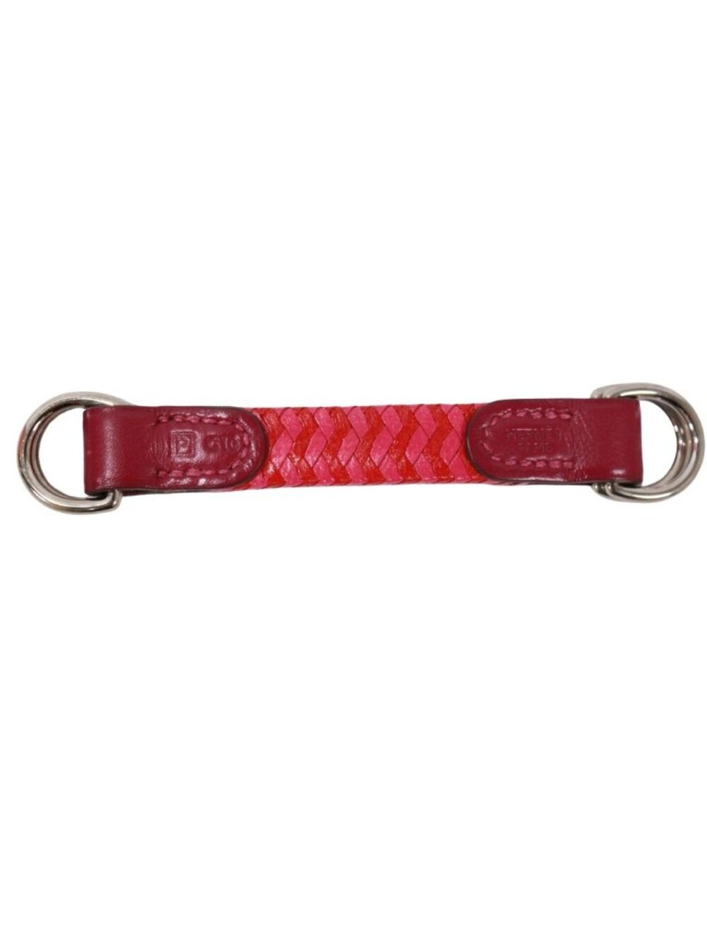 Hermes Romance Leather Pink Red Scarf Ring - Picture 2 of 5